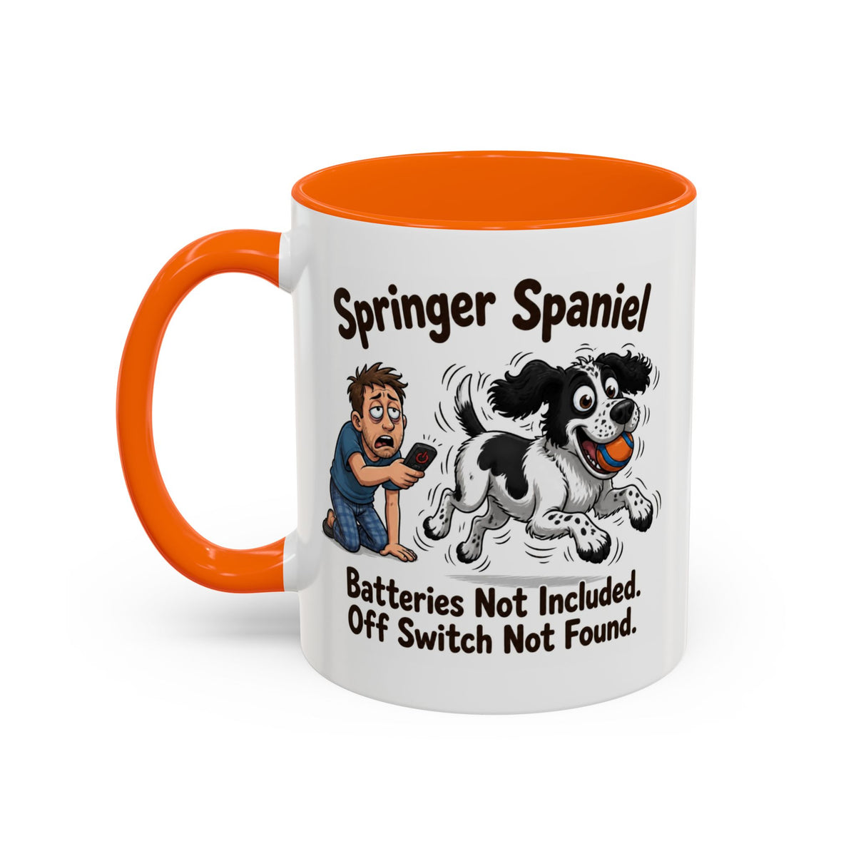 Off Switch Mug - Springer - Black & White - Man