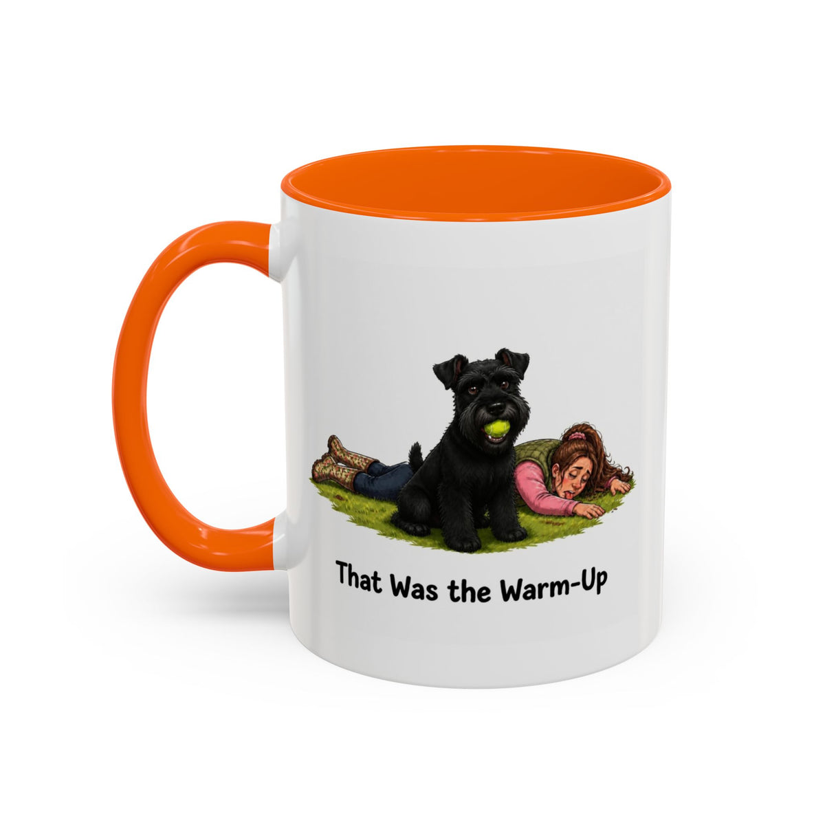 Warm-Up Mug - Miniature Schnauzer - Black - Woman