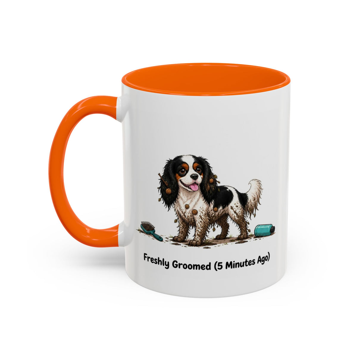 Freshly Groomed Mug - Cavalier King Charles Spaniel - Tricolour