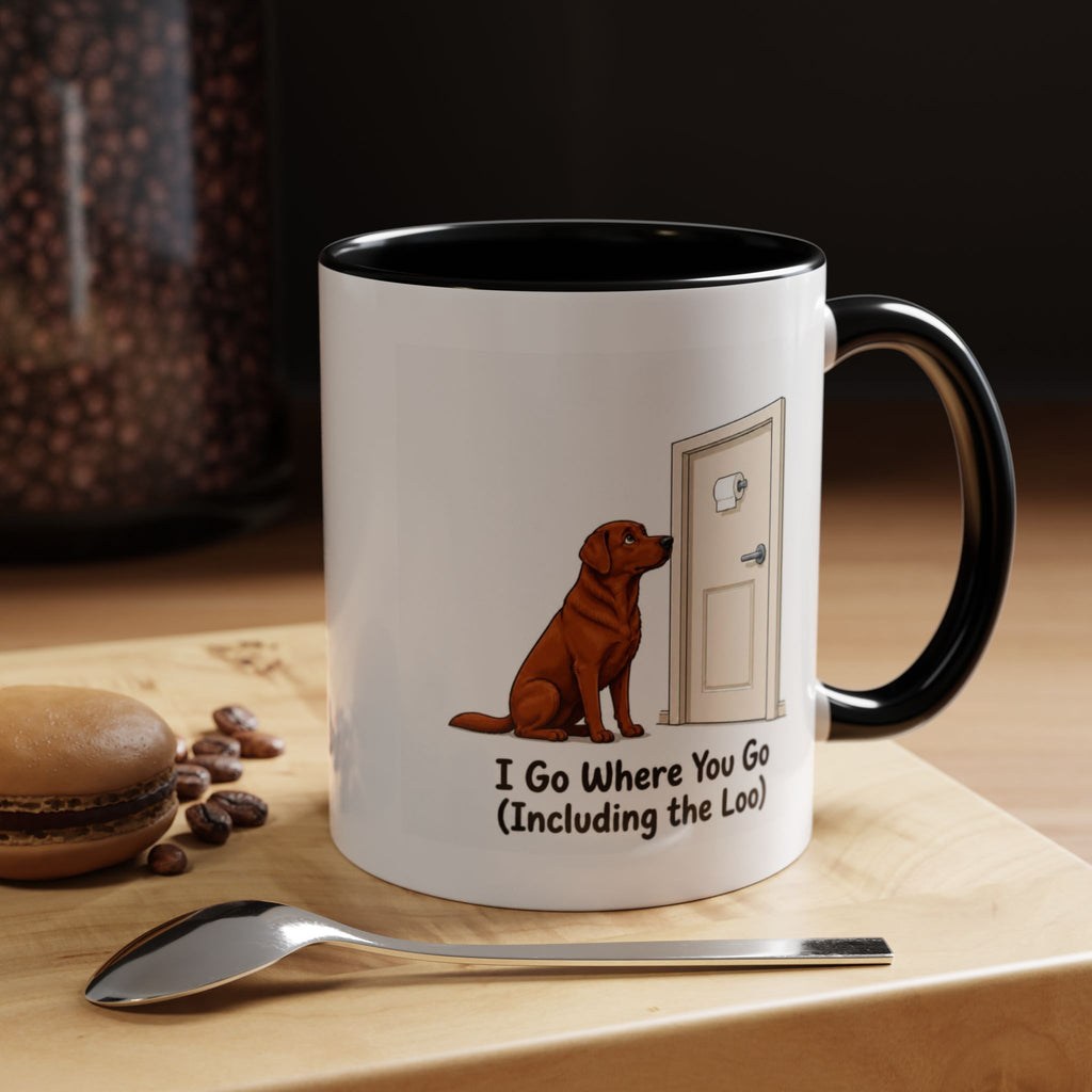 I Go Where You Go Mug - Labrador - Fox Red