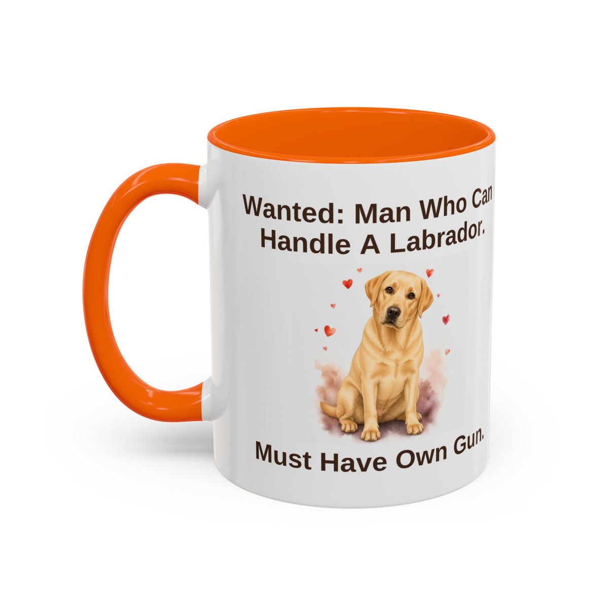 Wanted Mug - Labrador - Yellow - Man