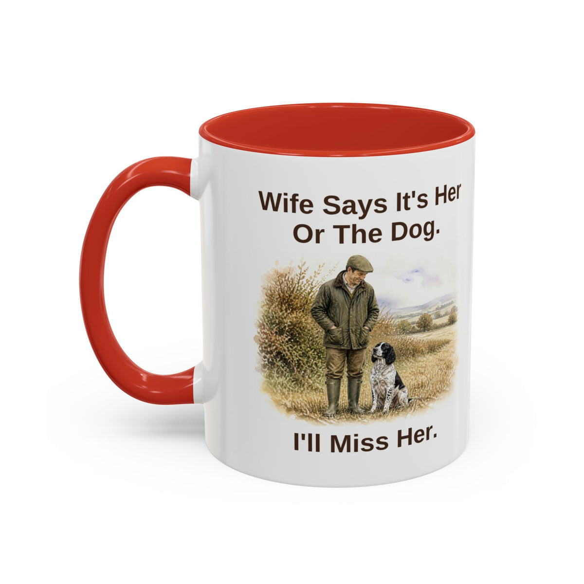 Wife Says Mug - Springer Spaniel - Black & White