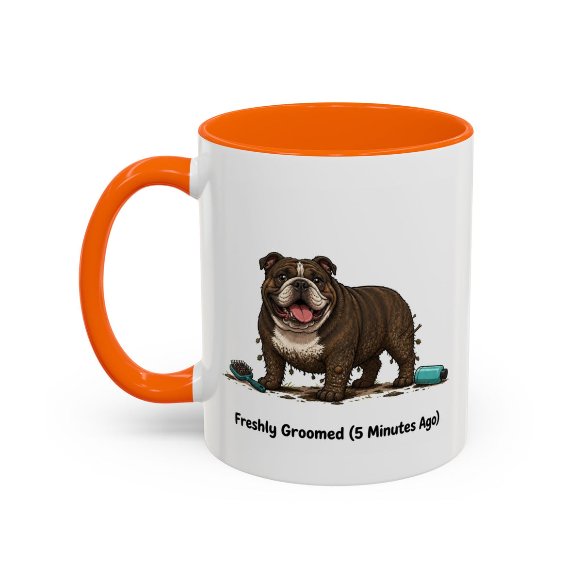 Freshly Groomed Mug - Bulldog - Brindle