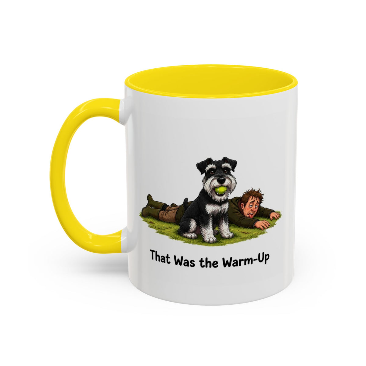 Warm-Up Mug - Miniature Schnauzer - Black & Silver - Man