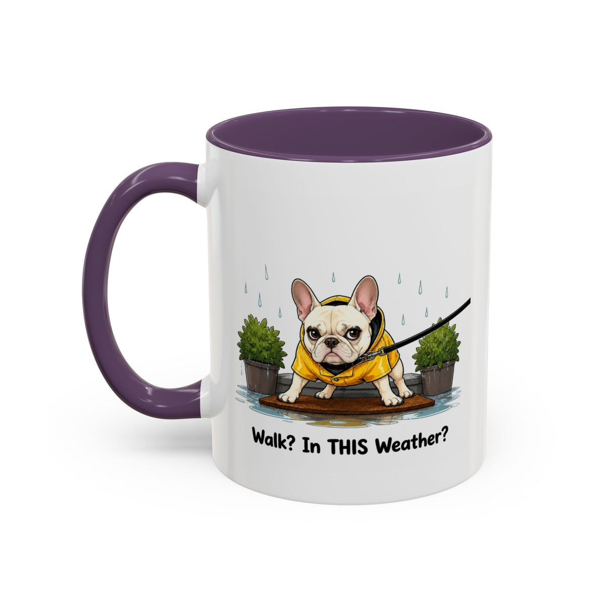 Walk Weather Mug - French Bulldog - Cream