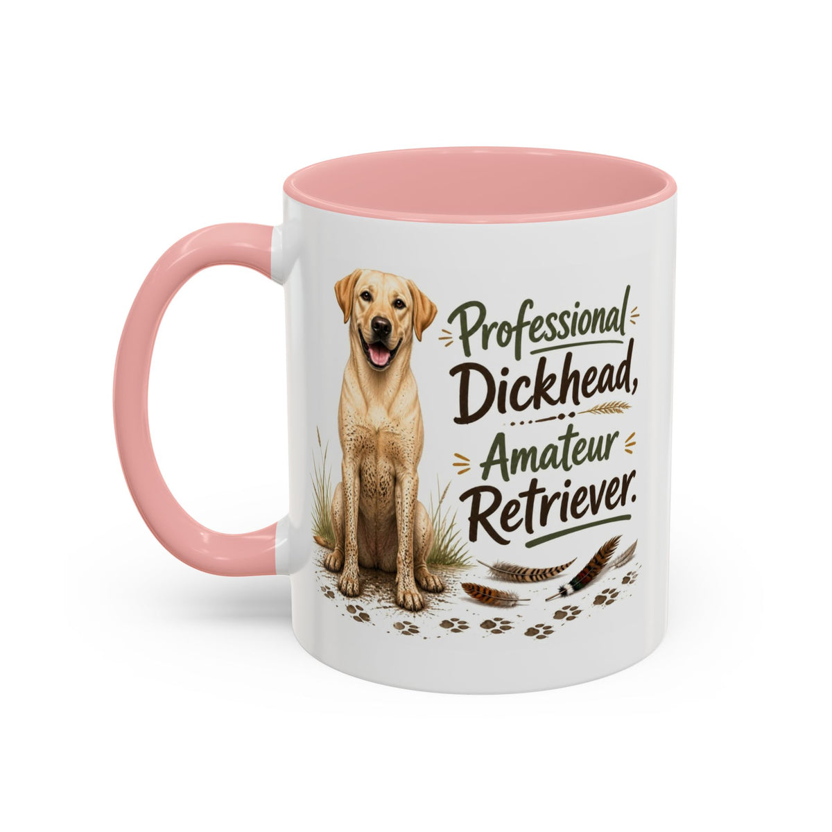 Funny Yellow Labrador Mug - Professional Dickhead, Amateur Retriever, Working Gun Dog Gift, Pheasant Shooting Mug, 11oz