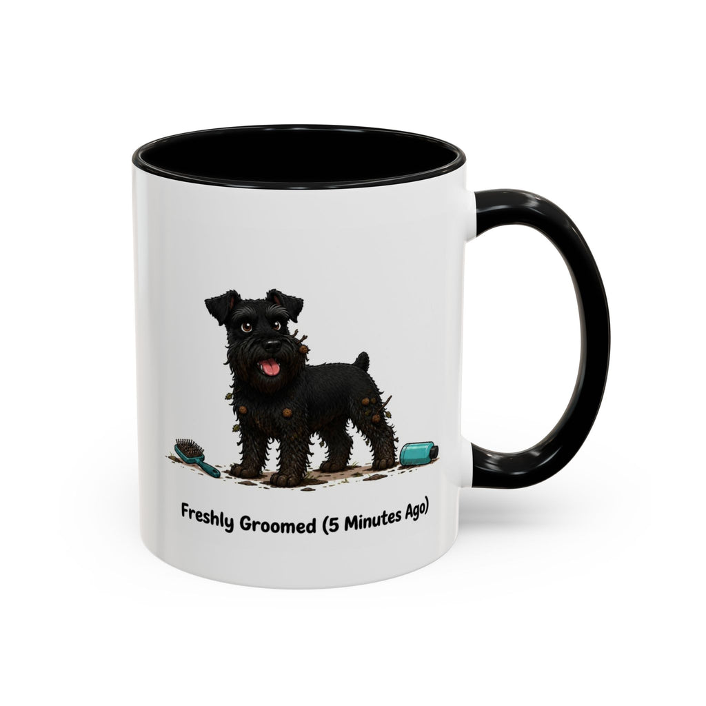 Freshly Groomed Mug - Miniature Schnauzer - Black