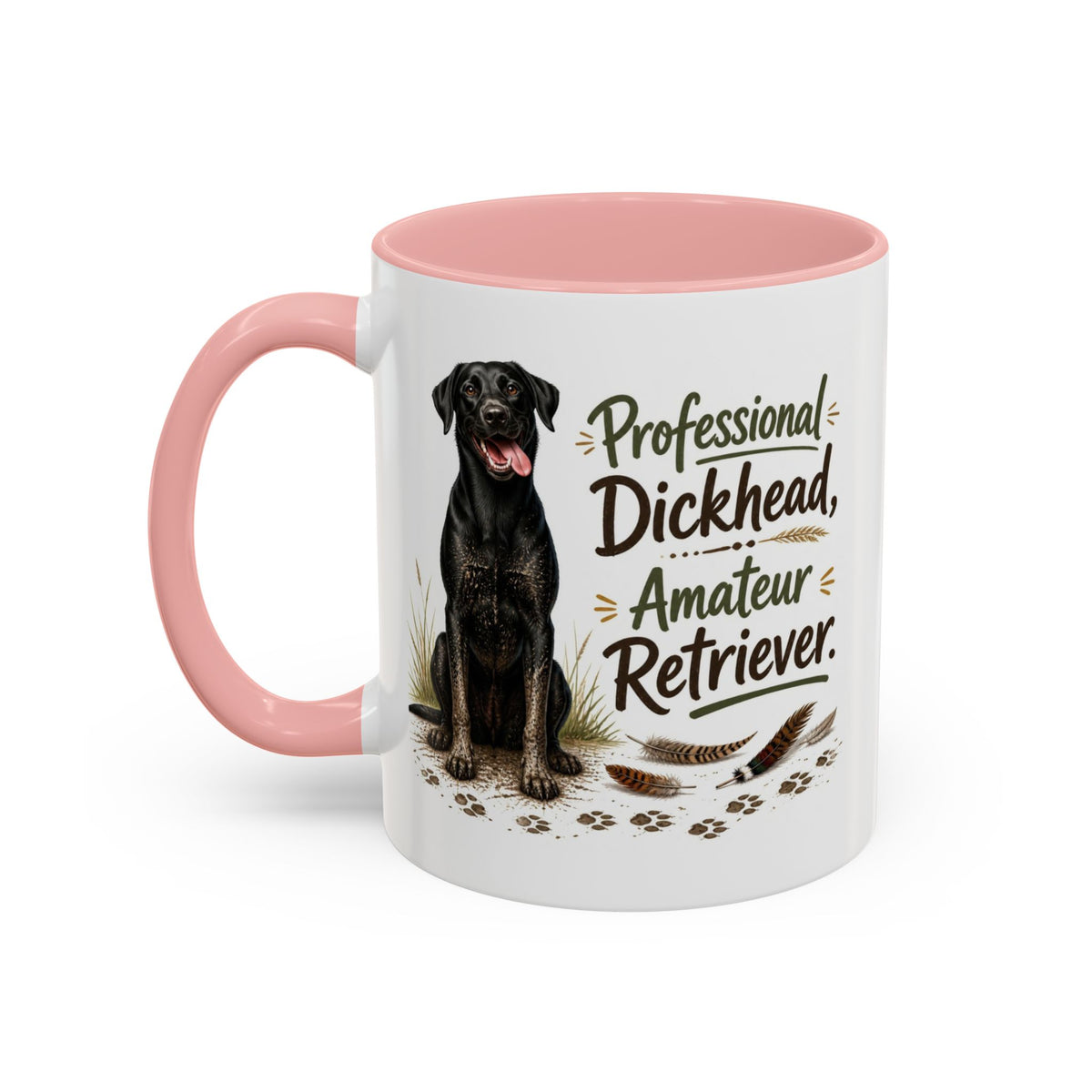Funny Black Labrador Mug - Professional Dickhead, Amateur Retriever, Working Gun Dog Gift, Pheasant Shooting Mug, 11oz