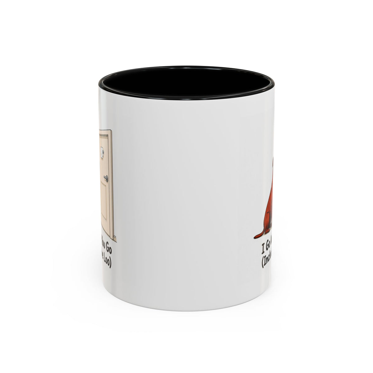 I Go Where You Go Mug - Staffordshire Bull Terrier - Red