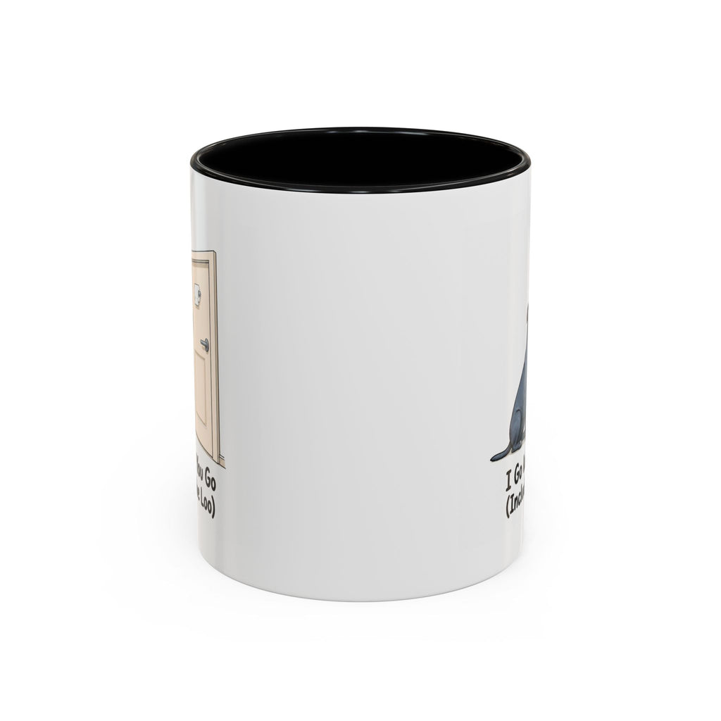 I Go Where You Go Mug - Staffordshire Bull Terrier - Blue