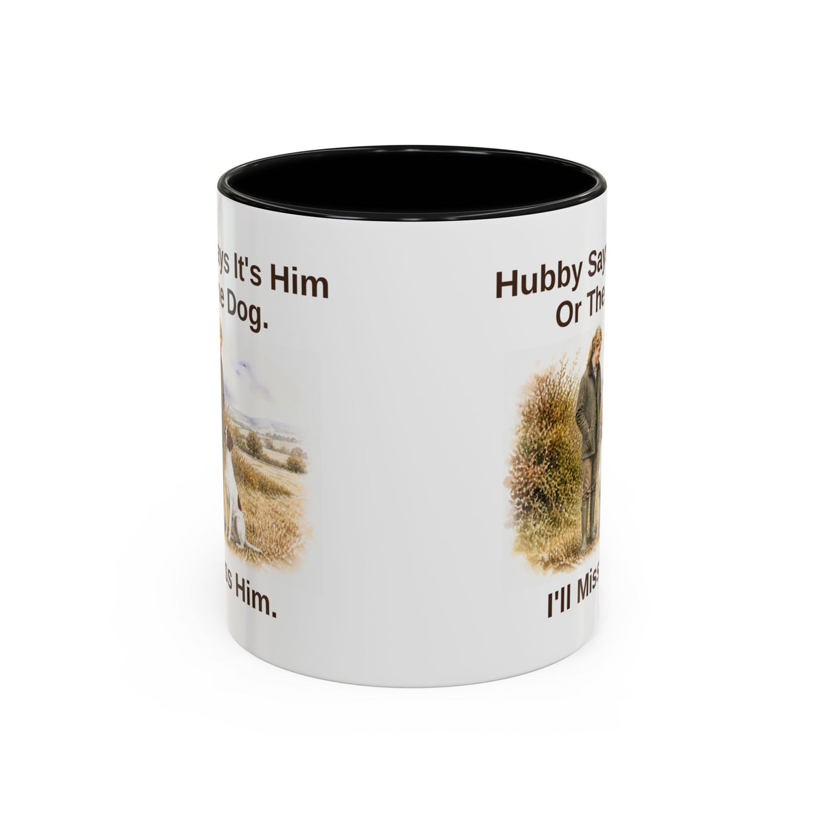 Hubby Says Mug - English Pointer - Liver & White - Blonde