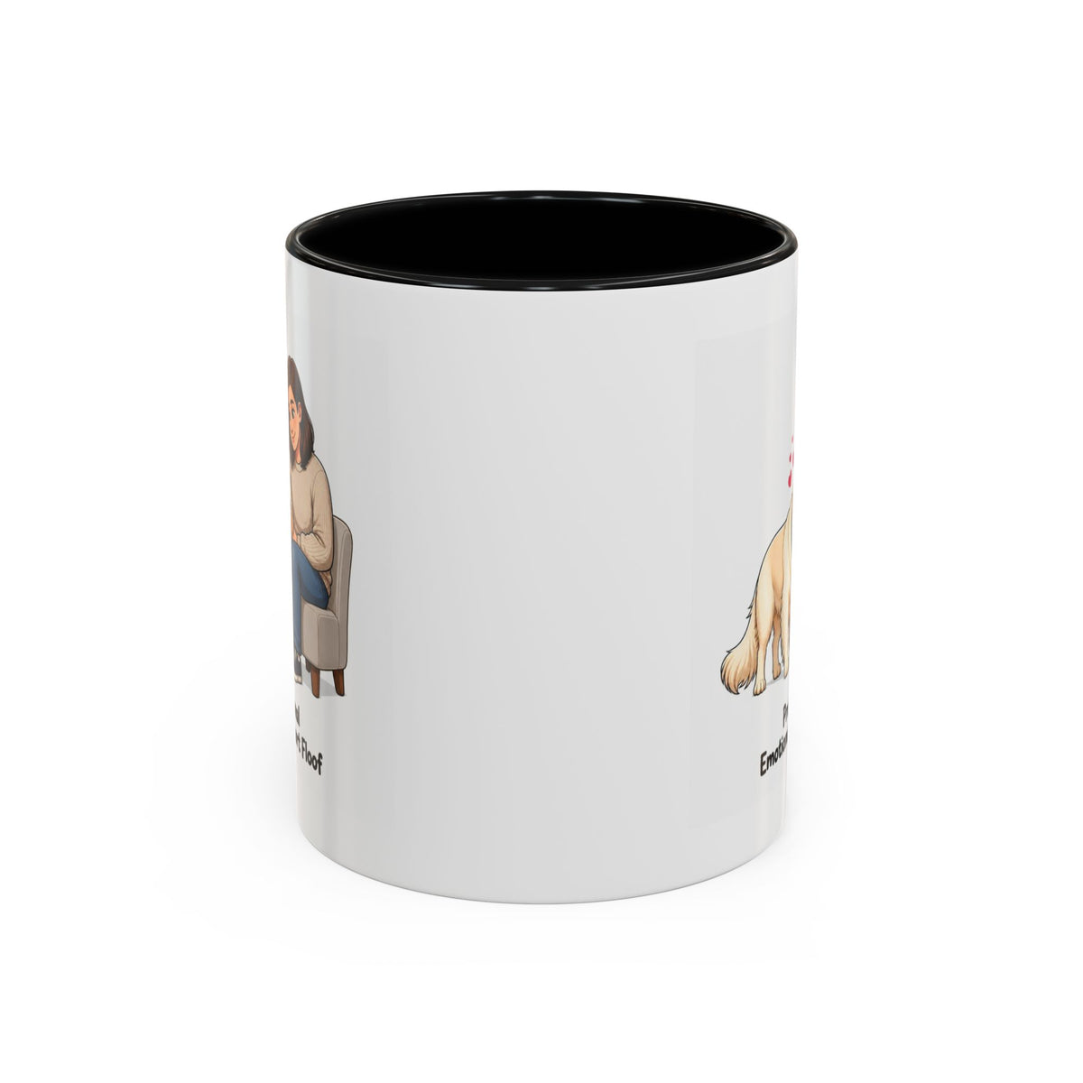 Support Floof Mug - Golden Retriever - Cream - Woman
