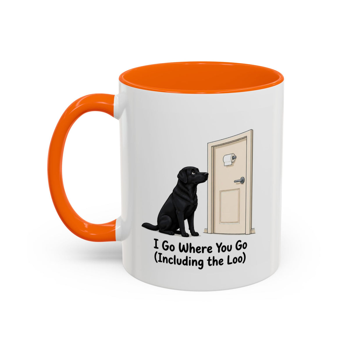 I Go Where You Go Mug - Labrador - Black