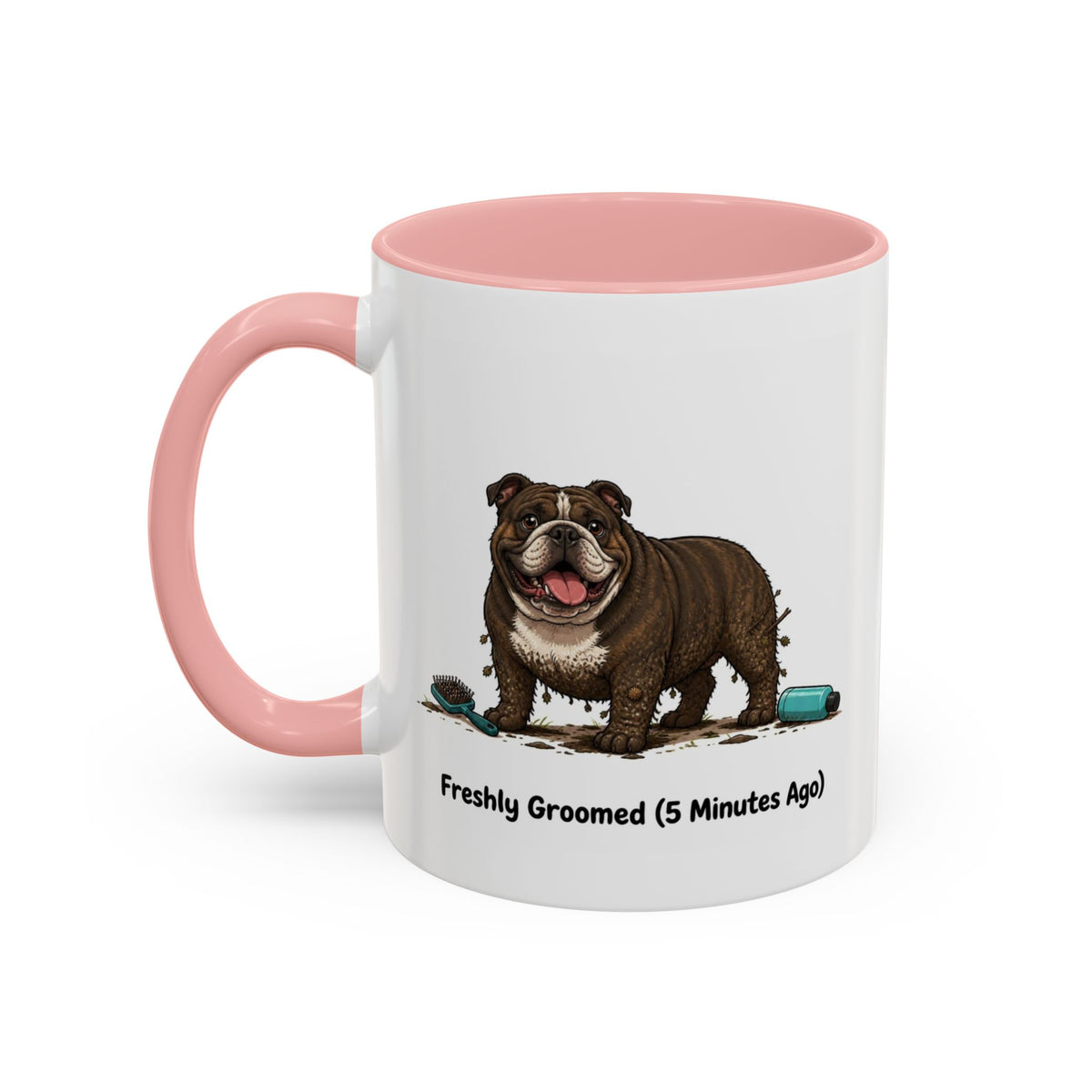 Freshly Groomed Mug - Bulldog - Brindle