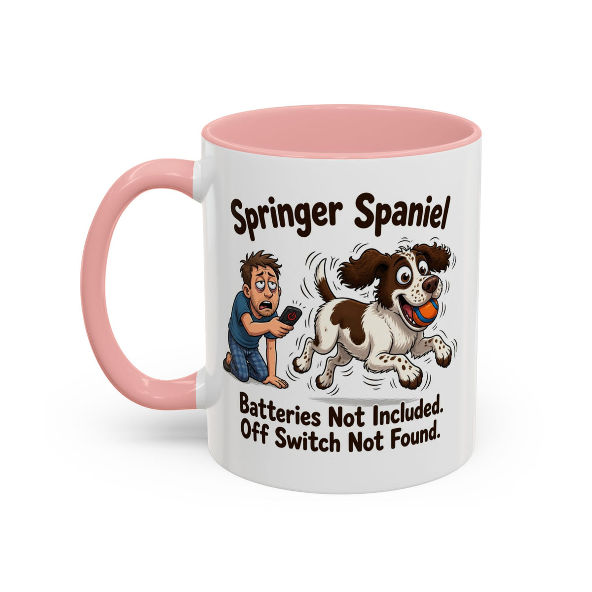 Off Switch Mug - Springer - Liver & White - Man
