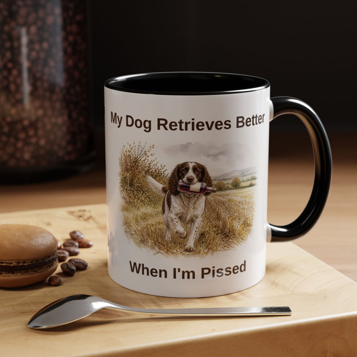 Retrieves Better Mug - Springer Spaniel - Liver & White