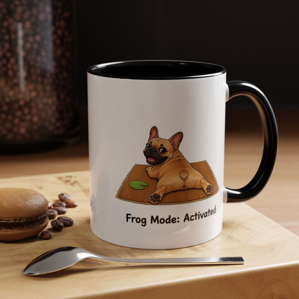 Frog Mode Mug - French Bulldog - Fawn