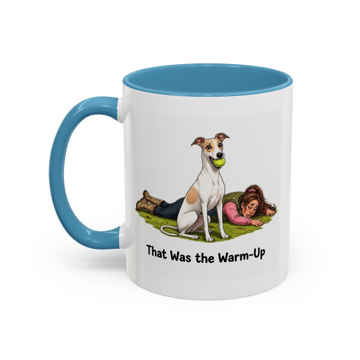 Warm-Up Mug - Whippet - White & Parti - Woman