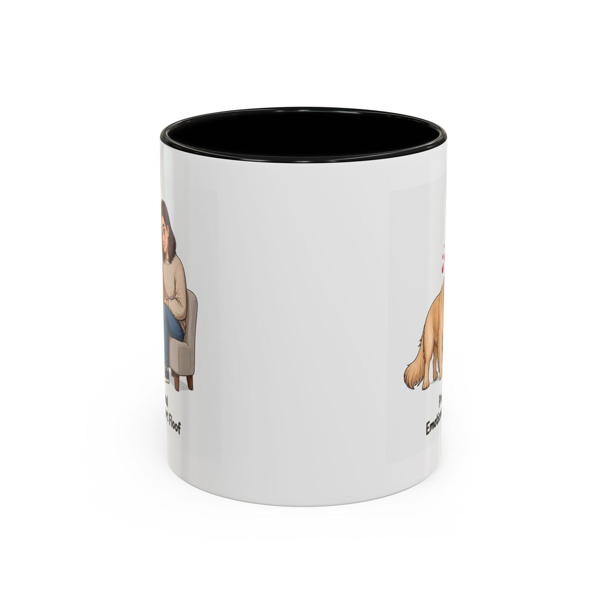 Support Floof Mug - Golden Retriever - Light Golden - Woman
