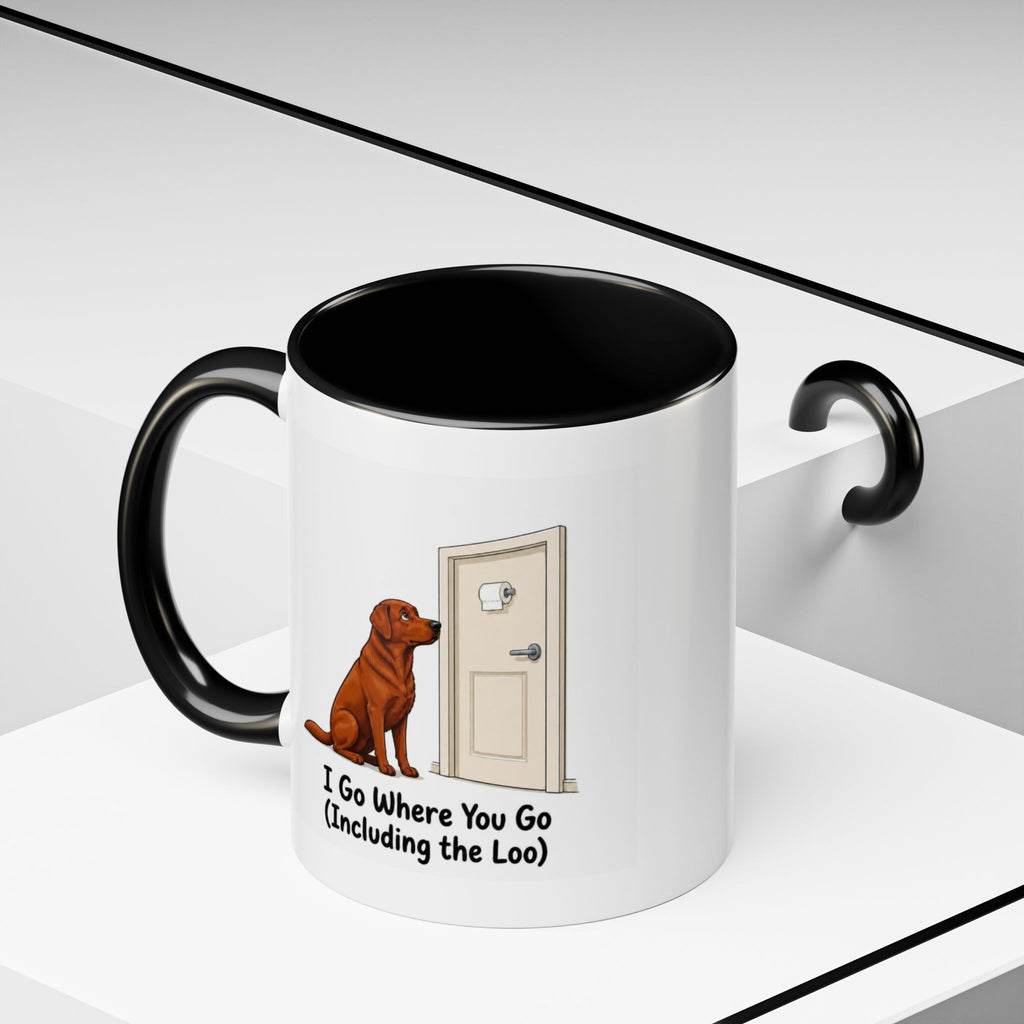 I Go Where You Go Mug - Labrador - Fox Red
