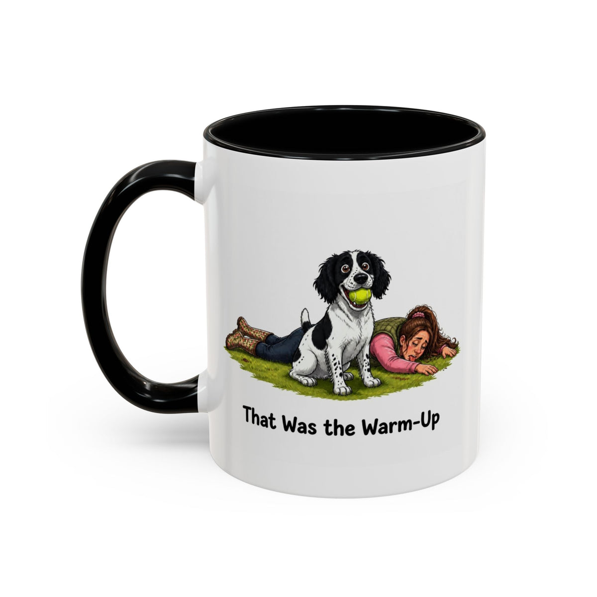 Warm-Up Mug - Springer Spaniel - Black & White - Woman