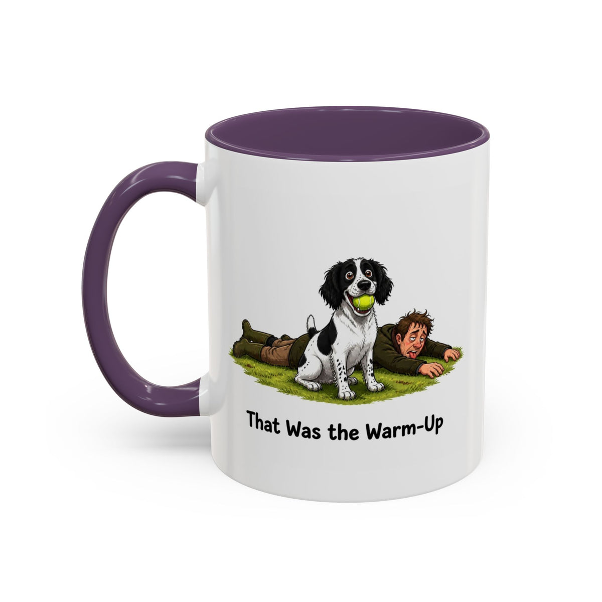 Warm-Up Mug - Springer Spaniel - Black & White - Man