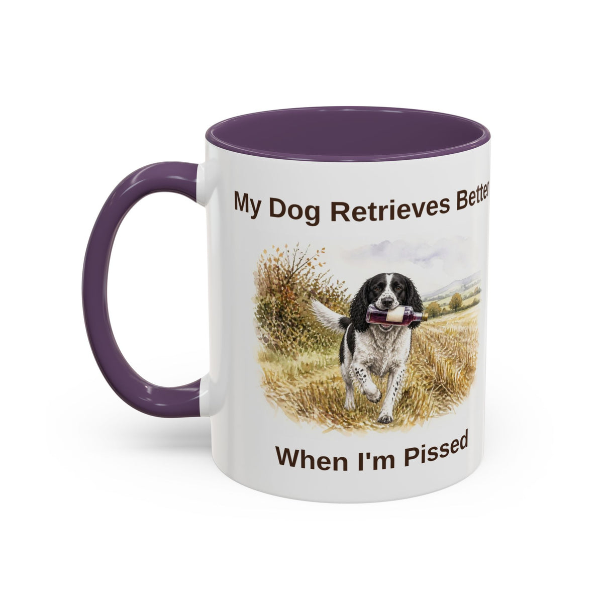 Retrieves Better Mug - Springer Spaniel - Black & White