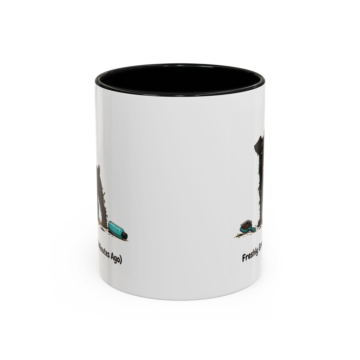 Freshly Groomed Mug - Miniature Schnauzer - Black