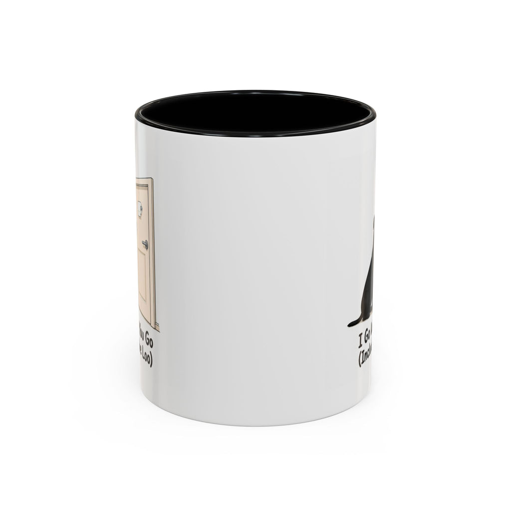 I Go Where You Go Mug - Staffordshire Bull Terrier - Black