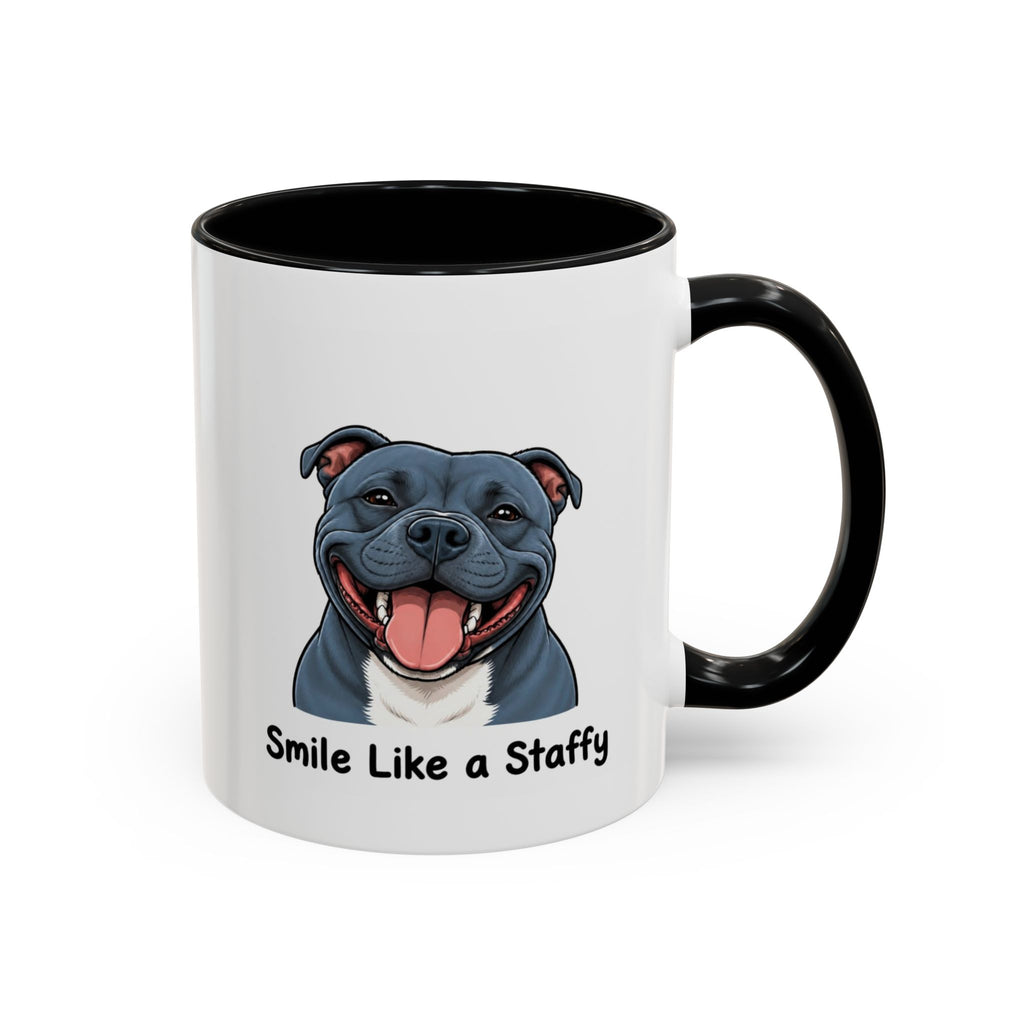 Staffy Smile Mug - Staffordshire Bull Terrier - Blue