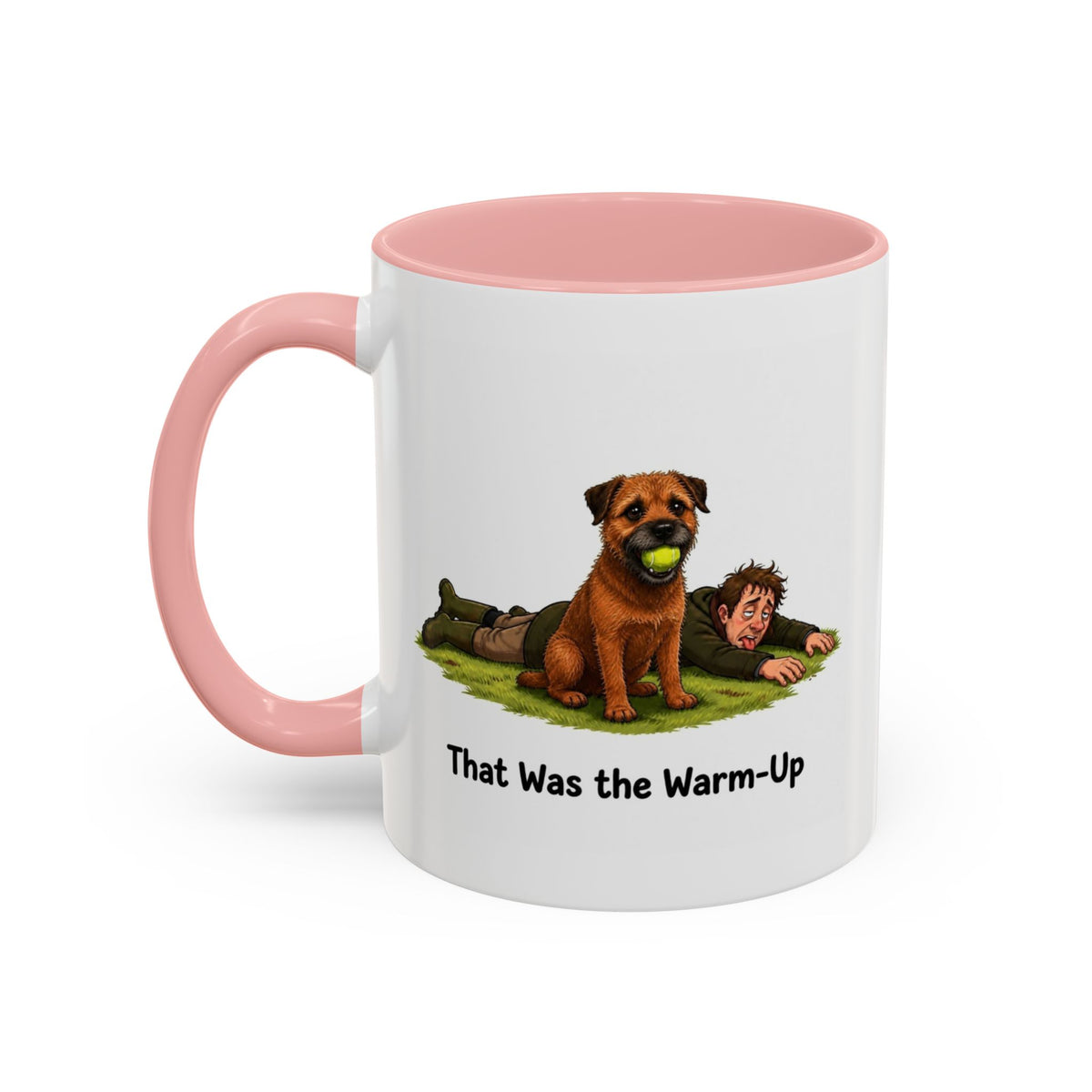 Warm-Up Mug - Border Terrier - Red - Man
