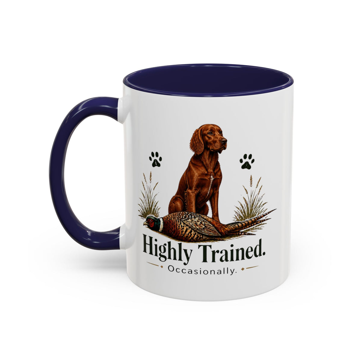 Funny Red Setter Mug - Highly Trained Occasionally, Gundog Owner Gift, Shooting Dog Lover Coffee Mug, 11oz