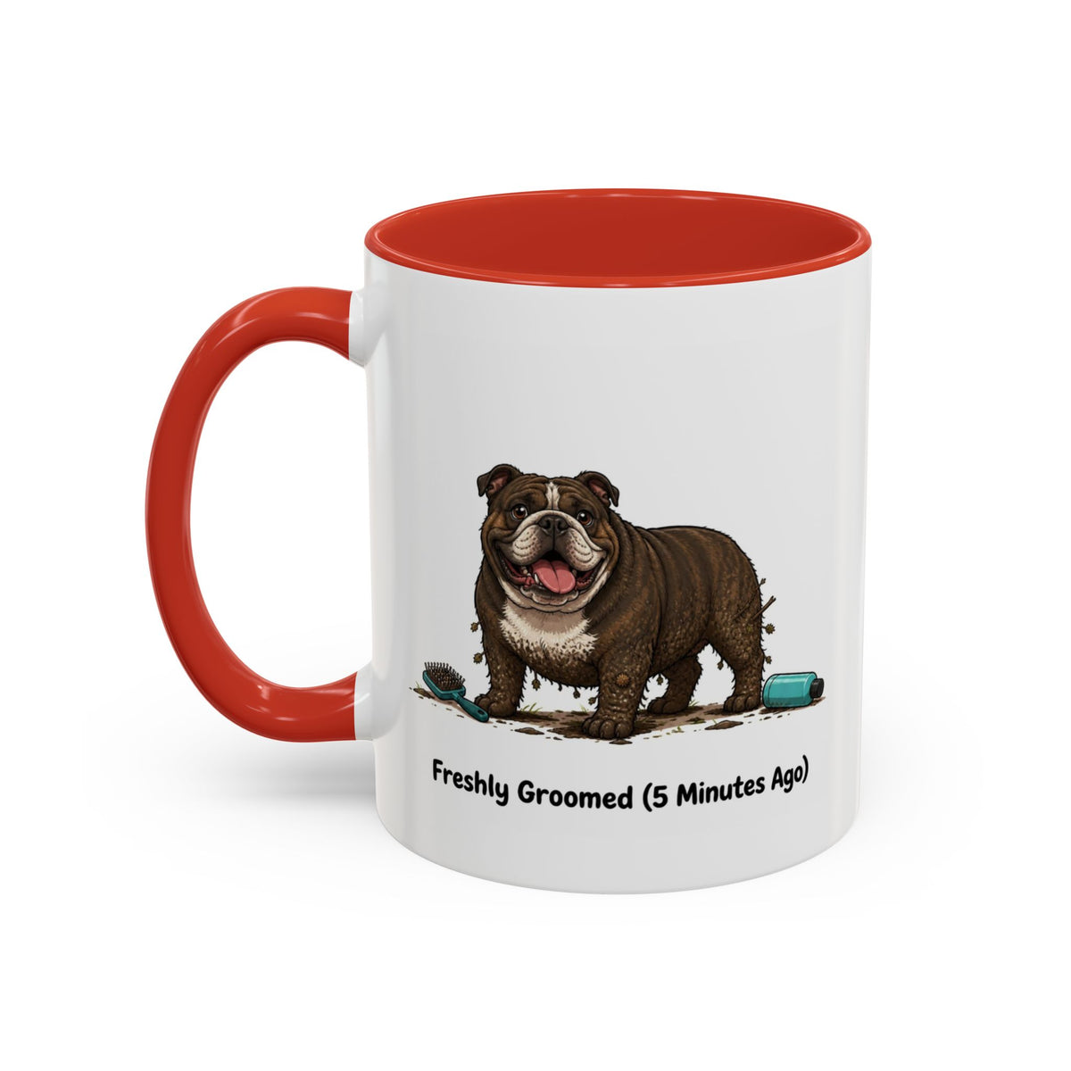 Freshly Groomed Mug - Bulldog - Brindle