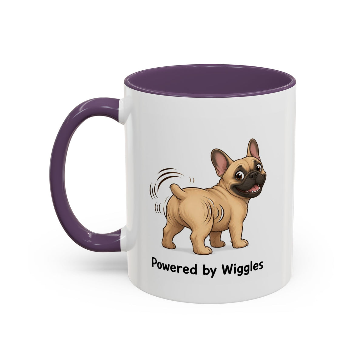 Powered by Wiggles Mug - French Bulldog - Fawn