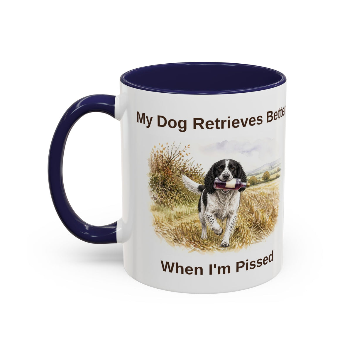 Retrieves Better Mug - Springer Spaniel - Black & White