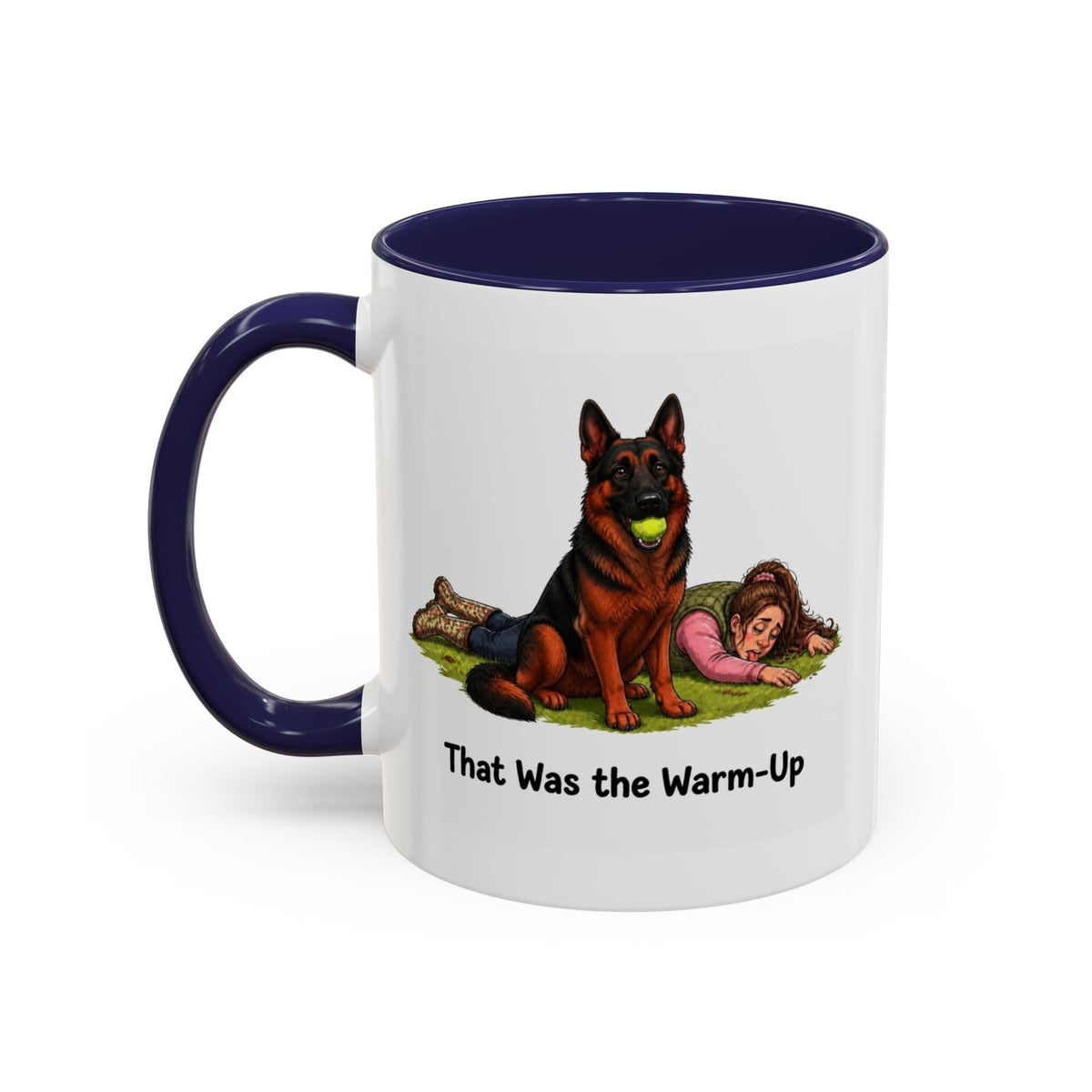 Warm-Up Mug - German Shepherd - Black & Red - Woman