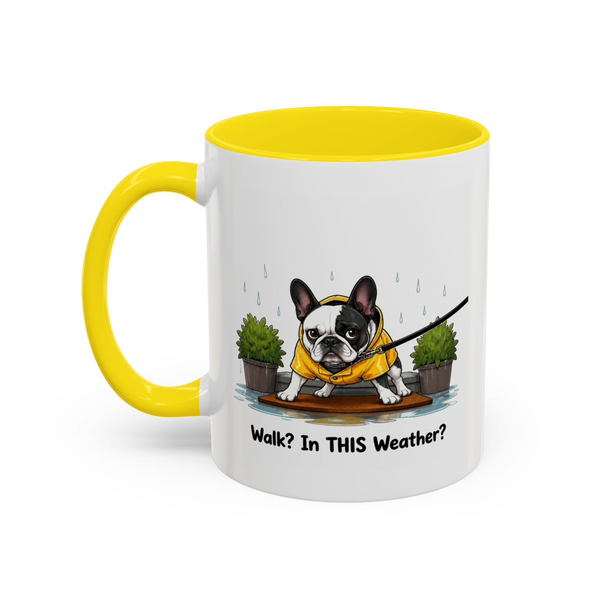 Walk Weather Mug - French Bulldog - Pied
