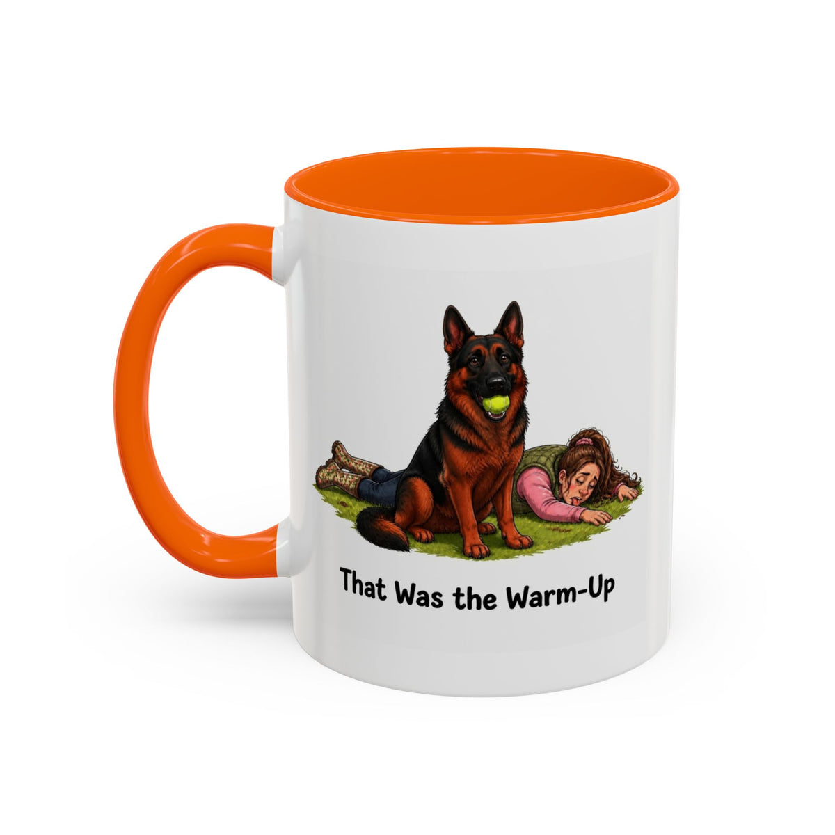 Warm-Up Mug - German Shepherd - Black & Red - Woman
