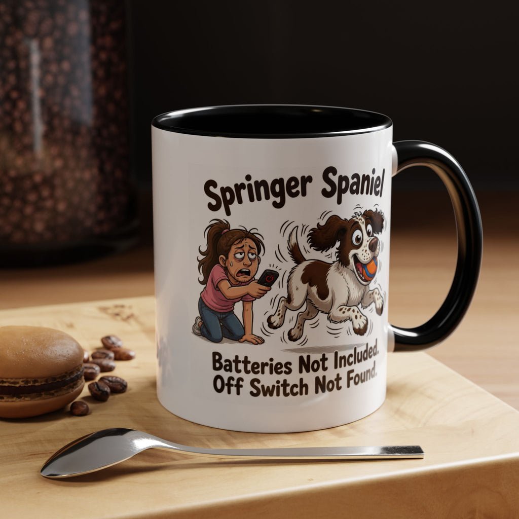 Off Switch Mug - Springer - Liver & White - Woman