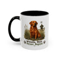 Funny Fox Red Labrador Mug - Whistle. Wait. Swear. Repeat. Working Gun Dog Gift, Dog Training Mug, 11oz