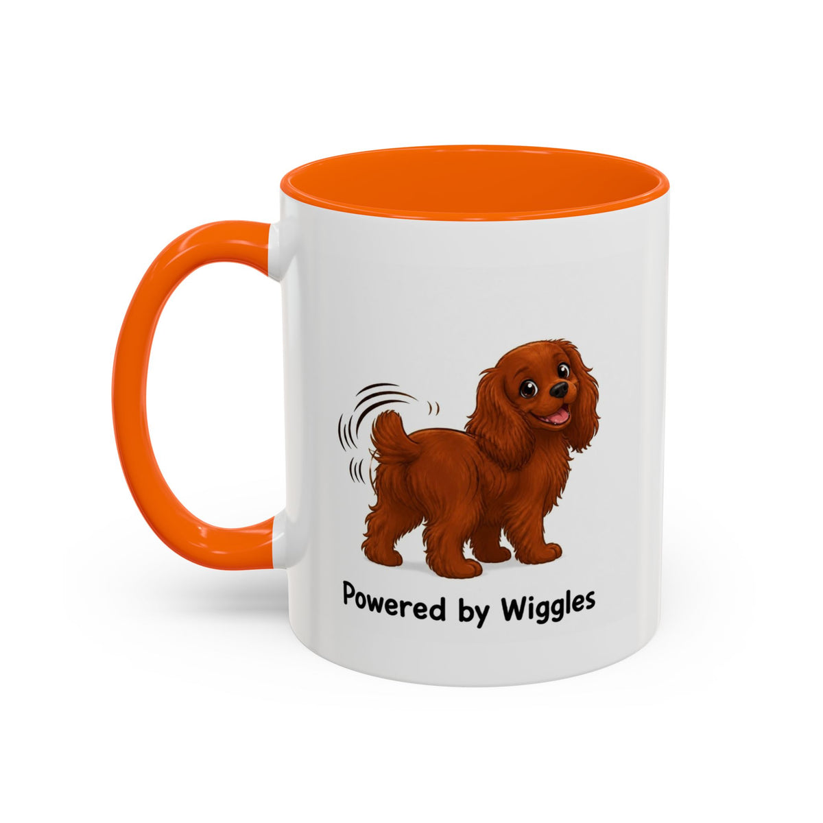 Powered by Wiggles Mug - Cavalier King Charles Spaniel - Ruby