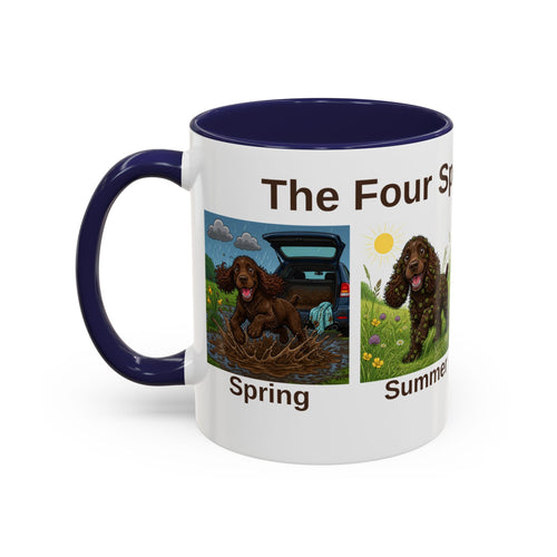Four Spaniel Seasons Mug - Cocker Spaniel - Brown