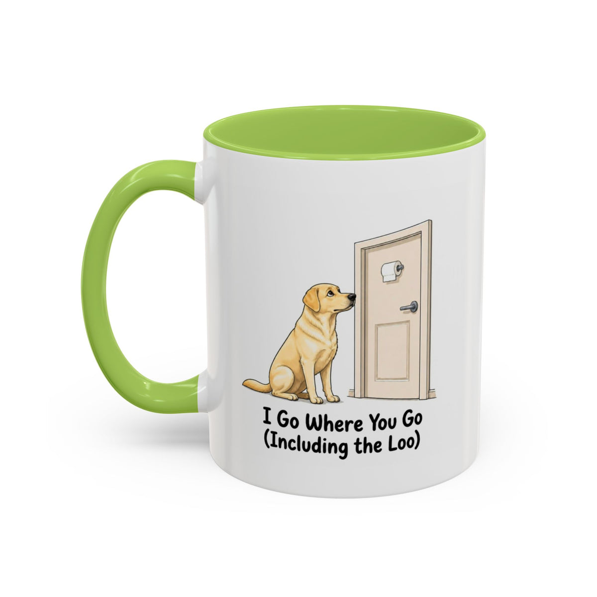 I Go Where You Go Mug - Labrador - Yellow