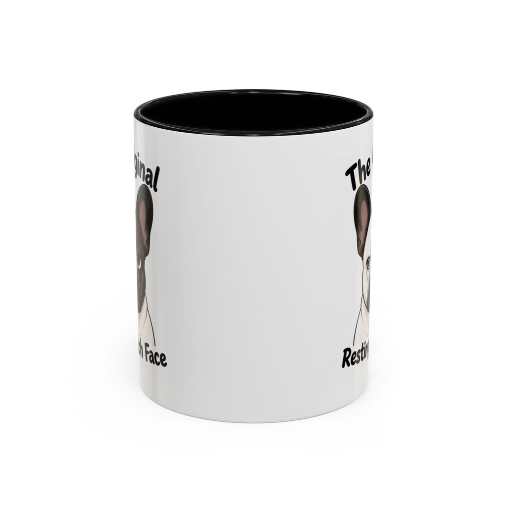 Resting Bitch Face Mug - French Bulldog - Pied