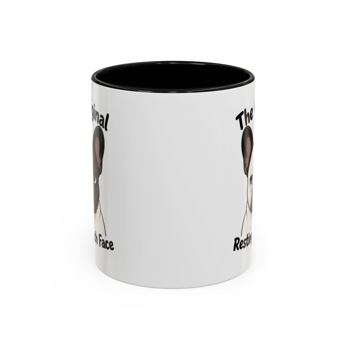 Resting Bitch Face Mug - French Bulldog - Pied