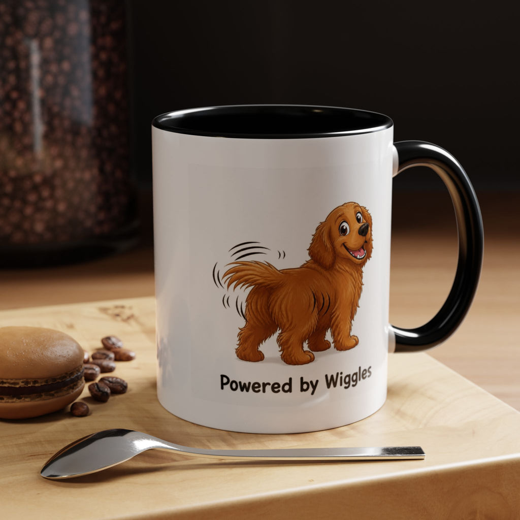 Powered by Wiggles Mug - Golden Retriever - Dark Golden