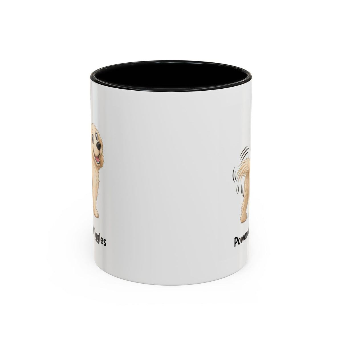 Powered by Wiggles Mug - Golden Retriever - Cream
