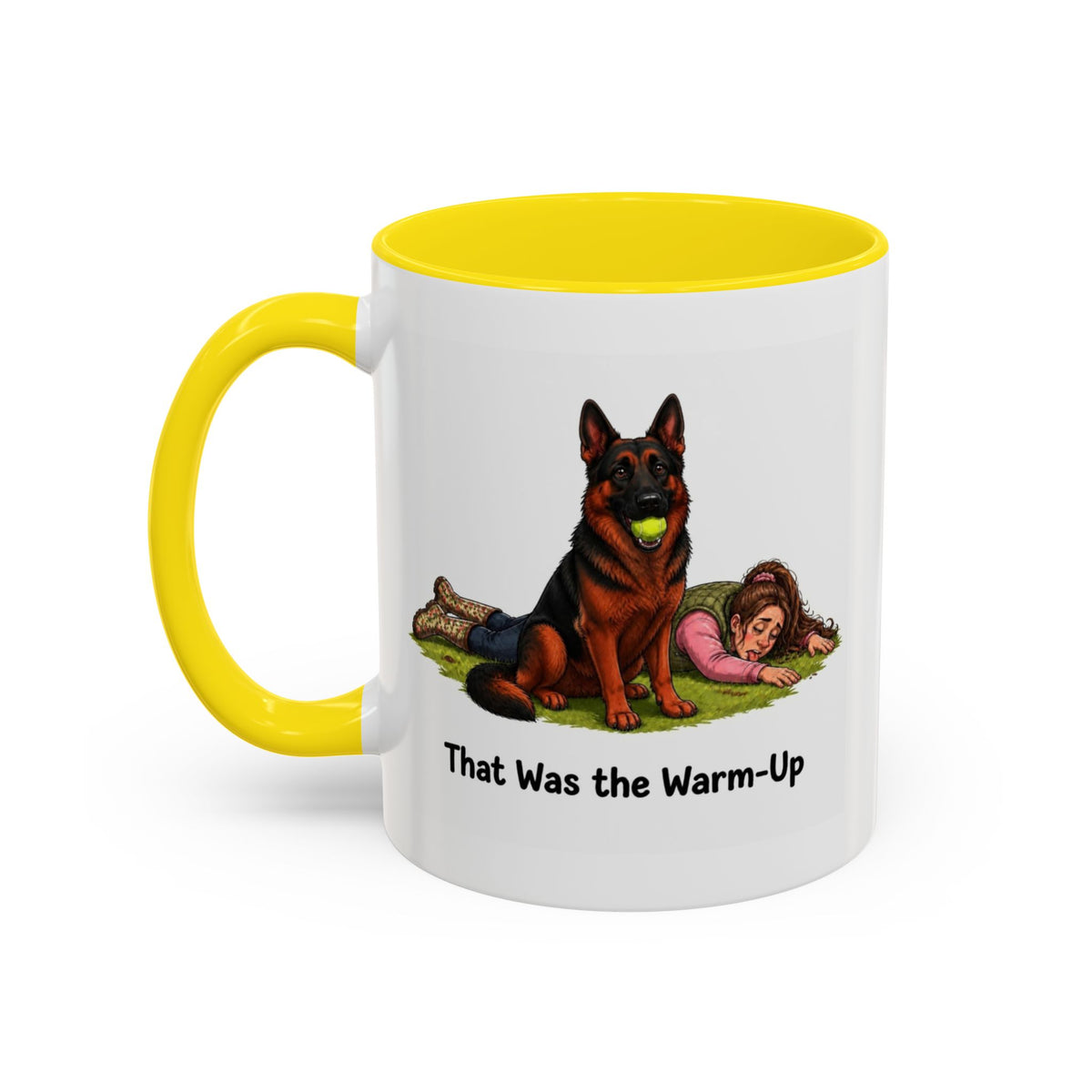 Warm-Up Mug - German Shepherd - Black & Red - Woman
