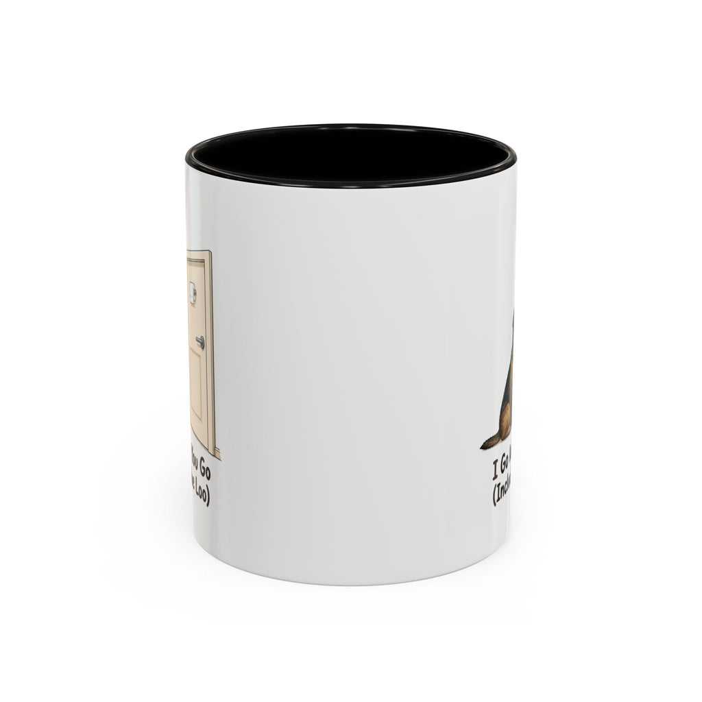 I Go Where You Go Mug - Border Terrier - Grizzle & Tan