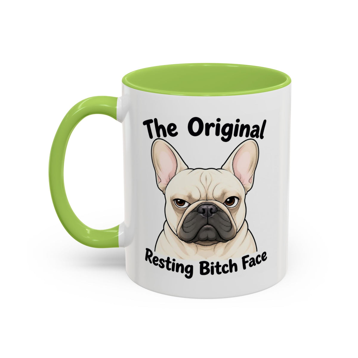 Resting Bitch Face Mug - French Bulldog - Cream